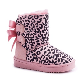 FRROCK Schneestiefel für Kinder mit Fell Pink Fiona rosa