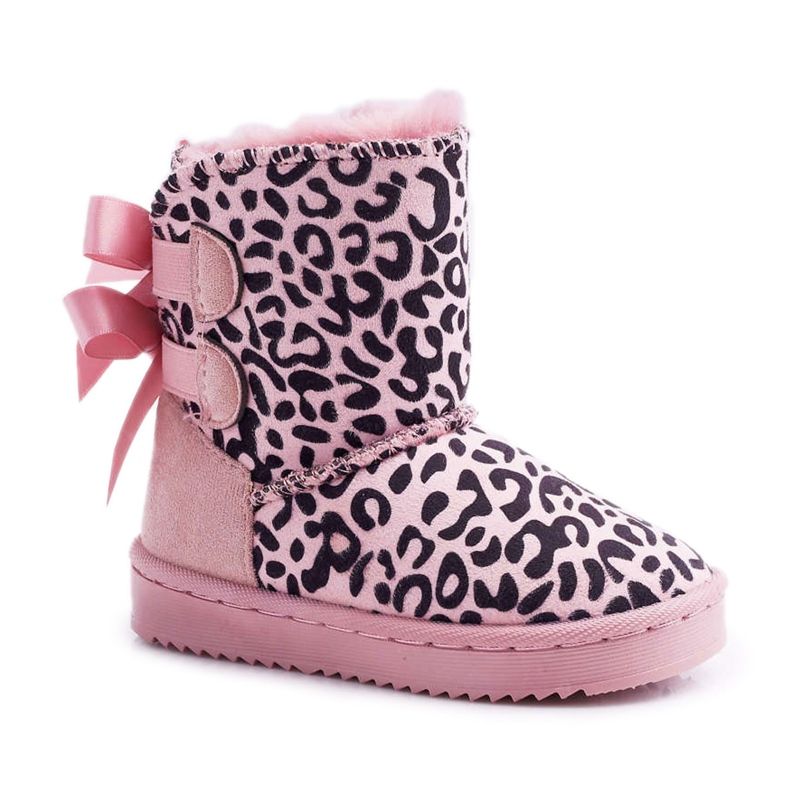 FRROCK Schneestiefel für Kinder mit Fell Pink Fiona rosa