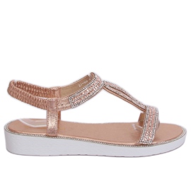 Damen Sandalen Champagner 127-89 Champagner rosa