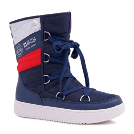 Damen Schneestiefel mit Fell Big Star Marineblau EE274657