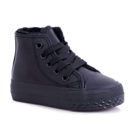 FRROCK Schwarze Filemon Kinder High Warm Sneakers