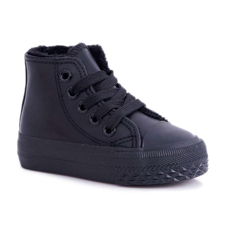 FRROCK Schwarze Filemon Kinder High Warm Sneakers