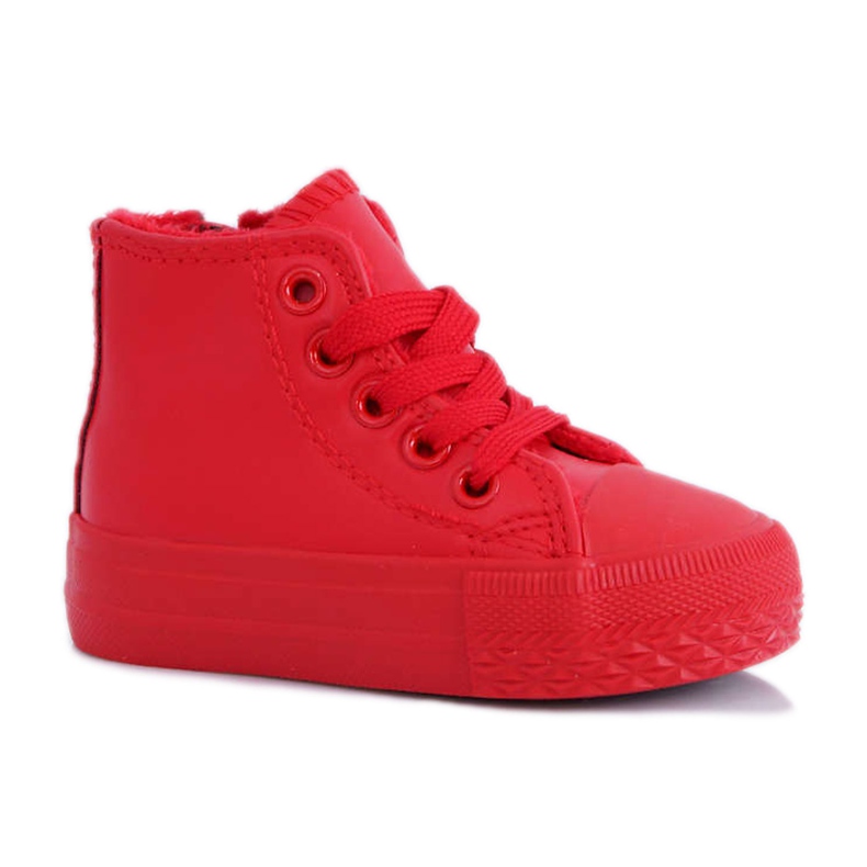 FRROCK Kinder Sneaker High Warm Rot Filemon