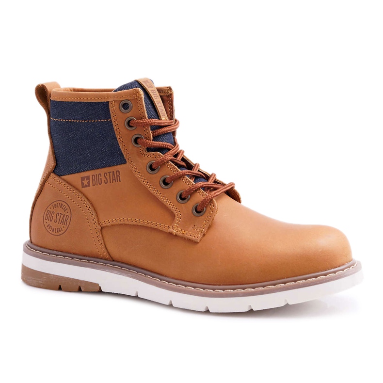 Damenstiefel Trappers Big Star Leder Braun EE274004