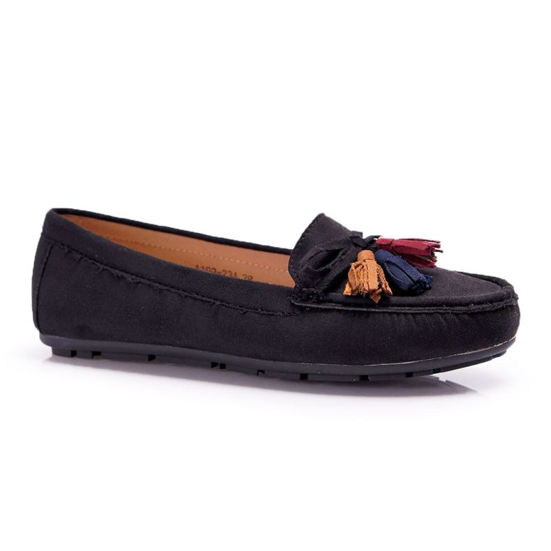 Damen Loafer Wildleder Schwarz S.Barski A199 Mohabe