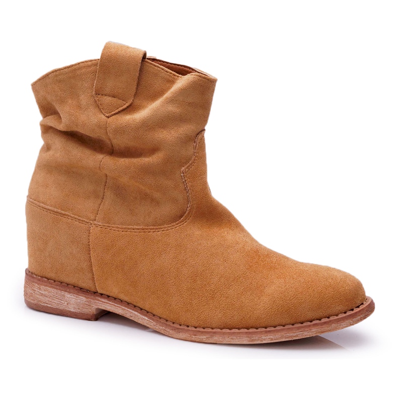 MSMG Stiefeletten für Damen Camel Ellen braun