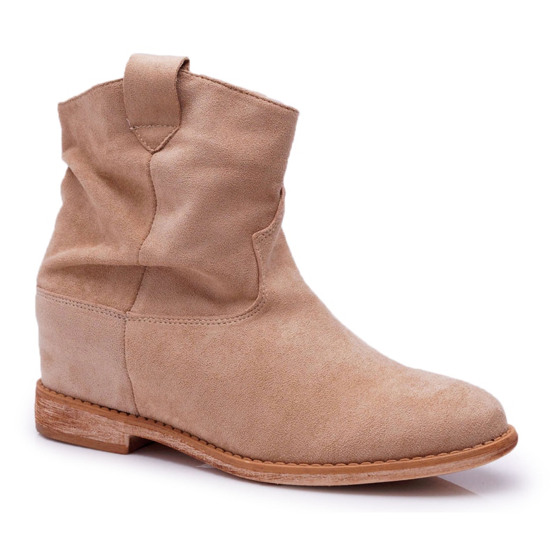 MSMG Stiefeletten für Damen Beige Ellen