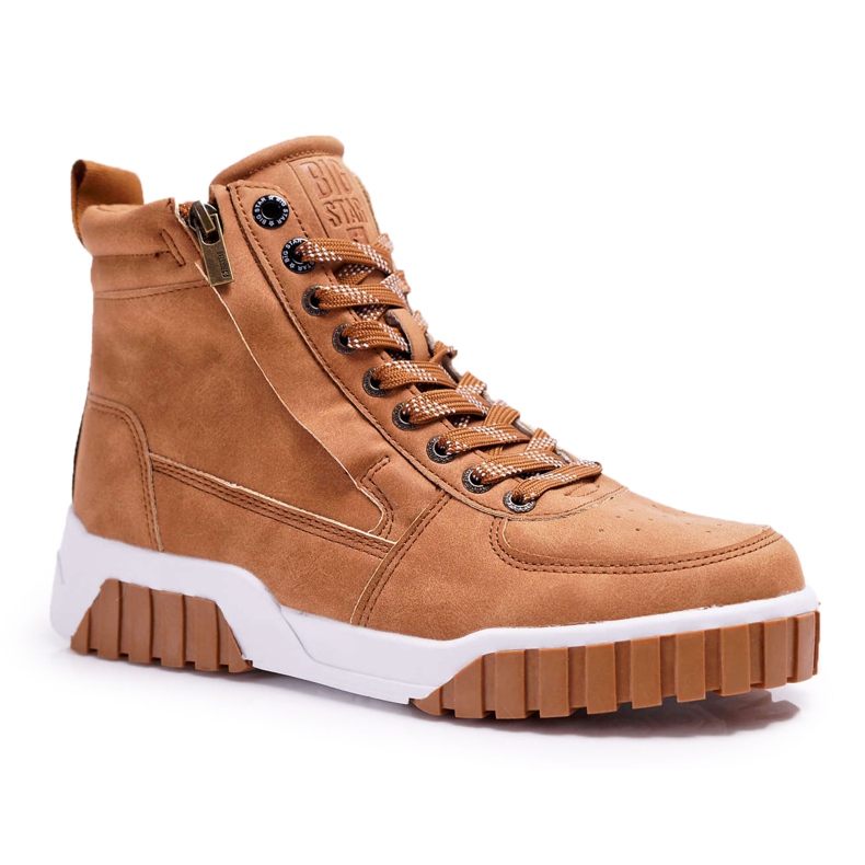 Damen Sportschuhe Big Star High Camel EE274224 braun