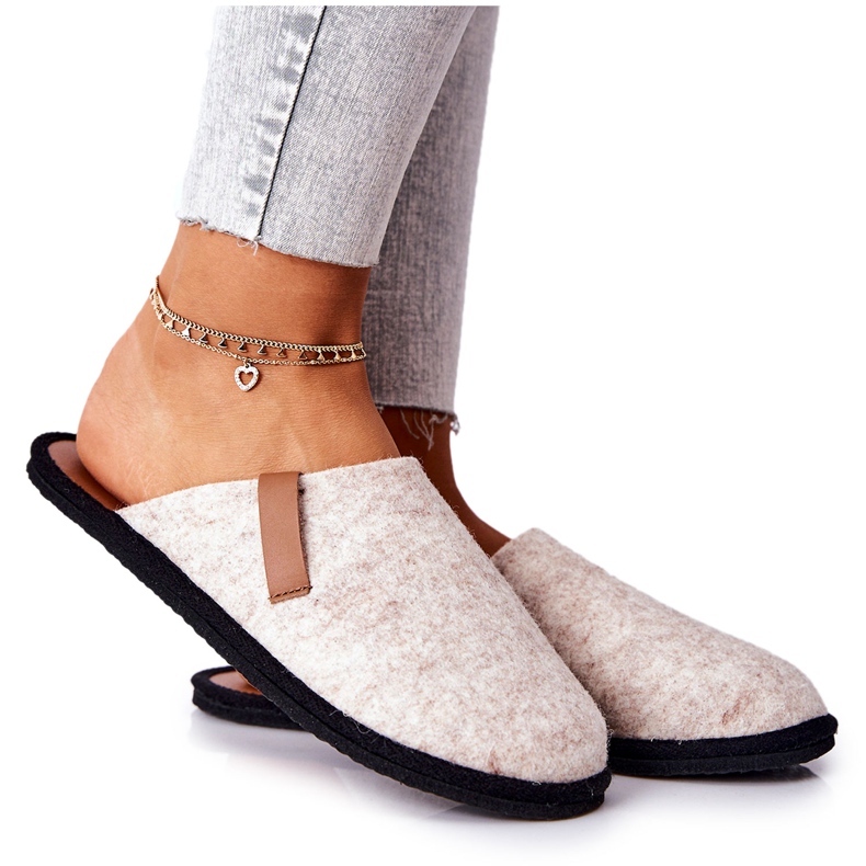 Damen Hausschuhe Big Star Beige D267862A