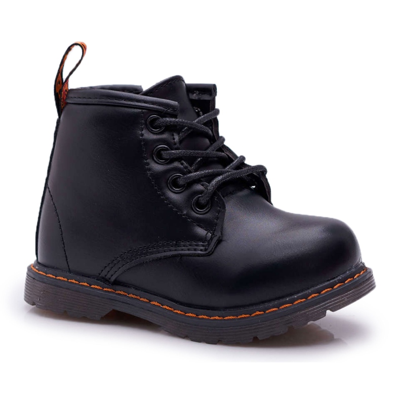 FRROCK Schwarze Goopy Warme Stiefel für Kinder mit Reißverschluss