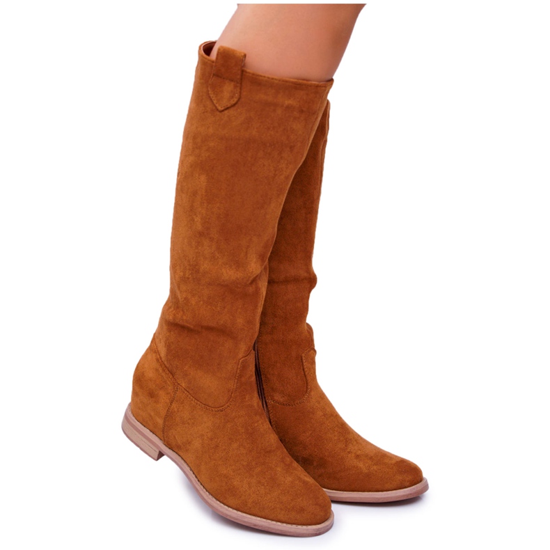 SEA Stiefeletten aus Wildleder für Damen Camel Temet braun