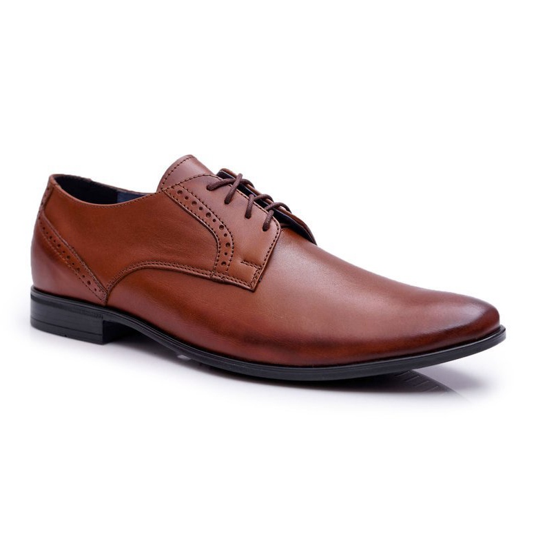 Herren Brogues Elegantes Leder Bednarek Braun Herod