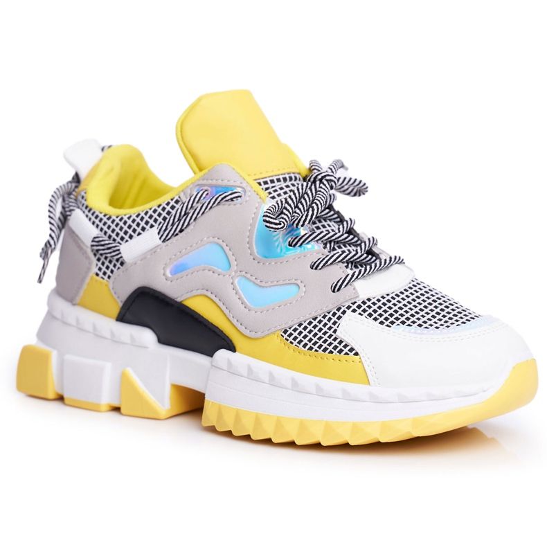 SEA Sport Damenschuhe bunte gelbe farbige Einsätze mehrfarbig