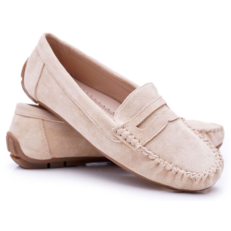 PS1 Loafer für Damen Beige Wildleder Bolero
