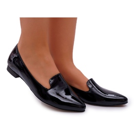 Nicole Loafer für Damen Lackierte Loafer Schwarz Sinedos