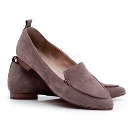 Nicole Loafer für Damen Wildleder Loafer Cappuccino Homny beige