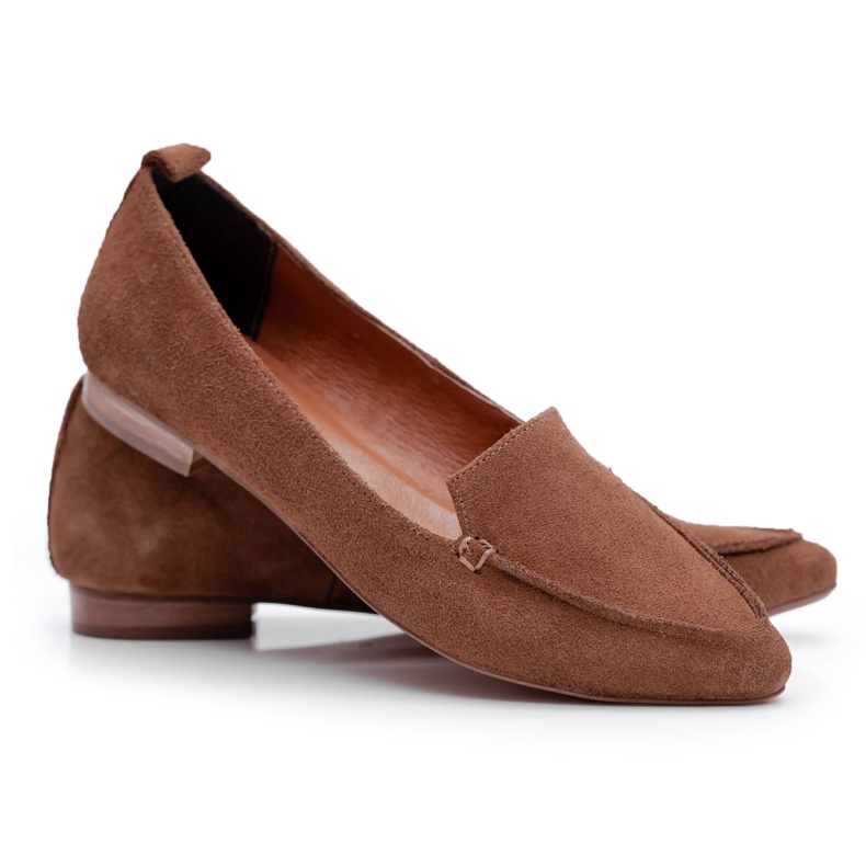 Nicole Loafer für Damen Wildleder Loafer Cognac Homny braun