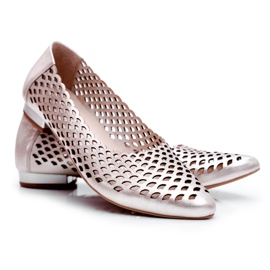 Damen Ballerinas Gold Exquisite 1107/1 golden