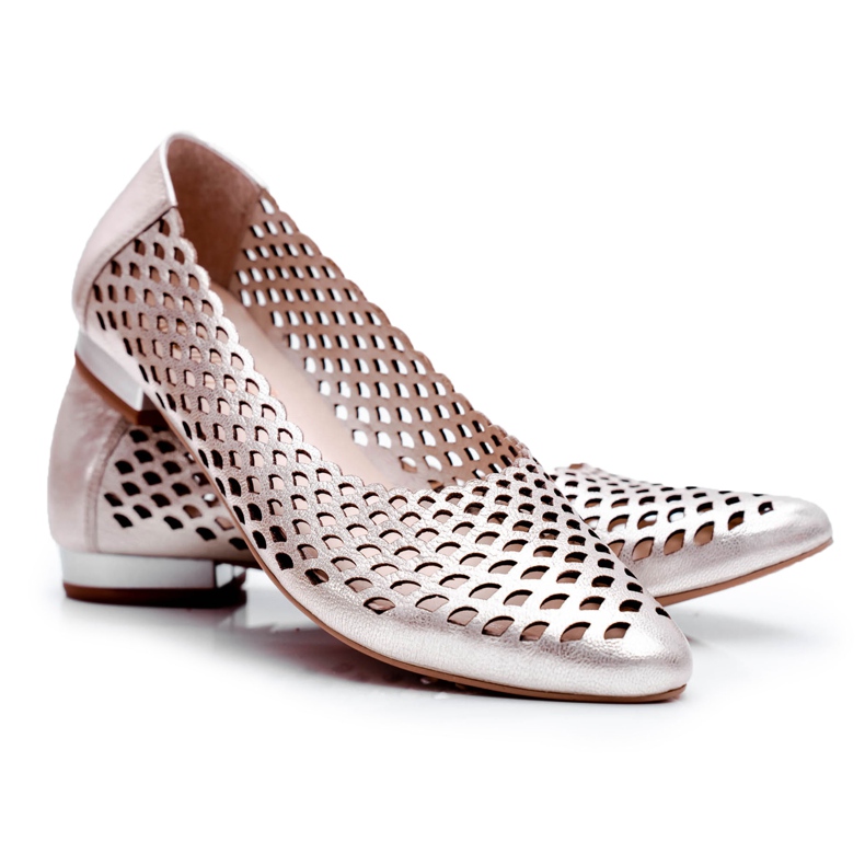 Damen Ballerinas Gold Exquisite 1107/1 golden