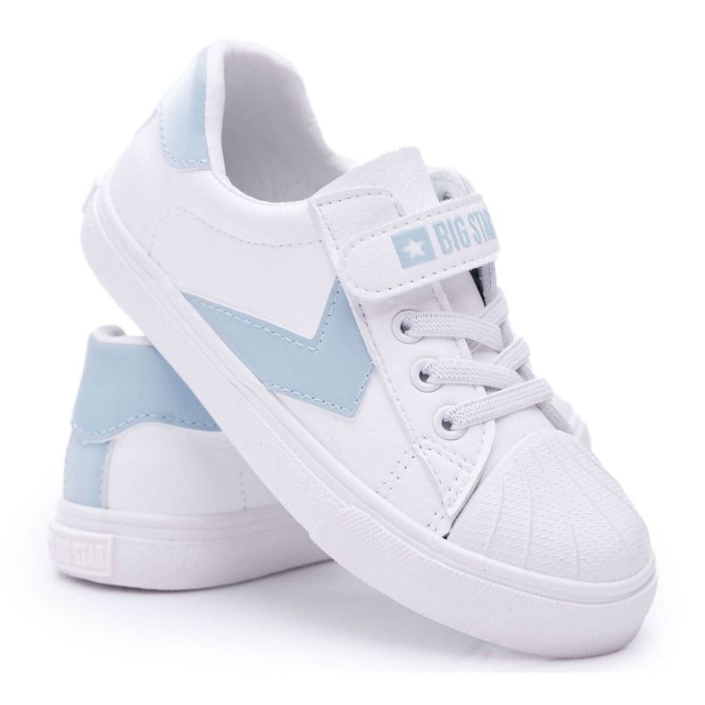 Kinder Sneakers Kinder Big Star mit Klettverschluss Weiß FF374120