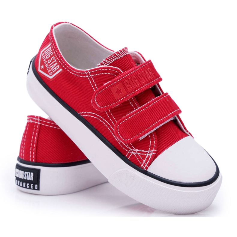 Kinder Sneaker Big Star mit Klettverschluss Rot FF374063