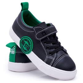 Kinderschuhe Sneaker Big Star mit Klettverschluss Schwarz FF374087