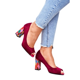 Damen Pumps Sergio Leone Suede Fuchsia PB135 Be Mine! rosa