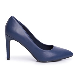 Vinceza Klassische Damen High Heels Marineblau Marinne