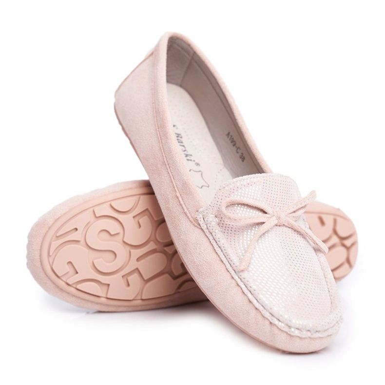 Damen Loafer Wildleder S.Barski A199 Beige Wannabe