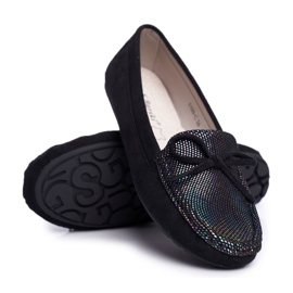 Damen Loafer Wildleder S.Barski A199 Black Wannabe schwarz