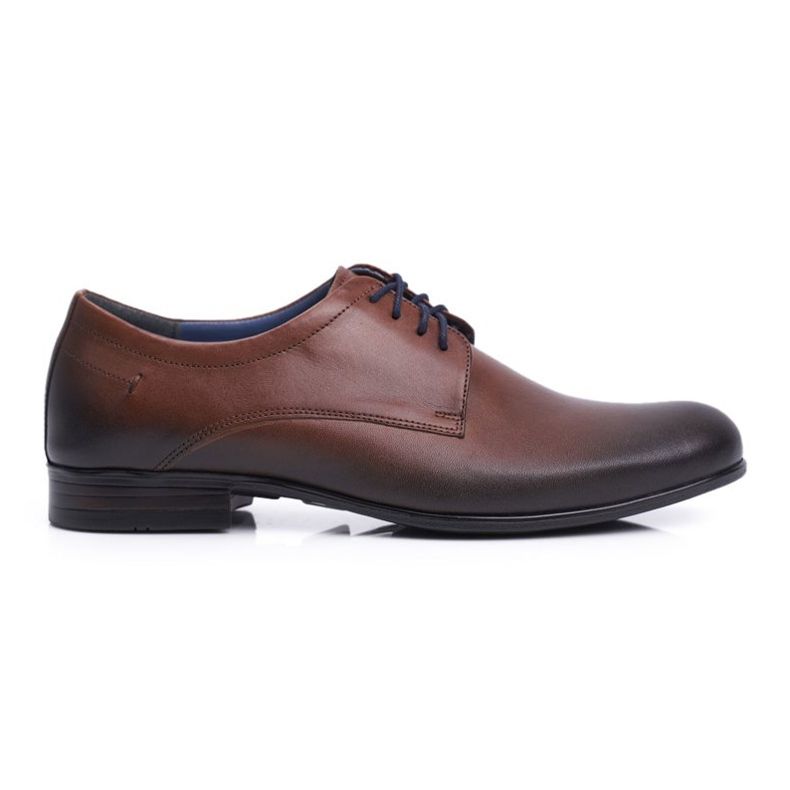 Herren Brogues Schuhe Casual Nikopol Leder Braun 1738