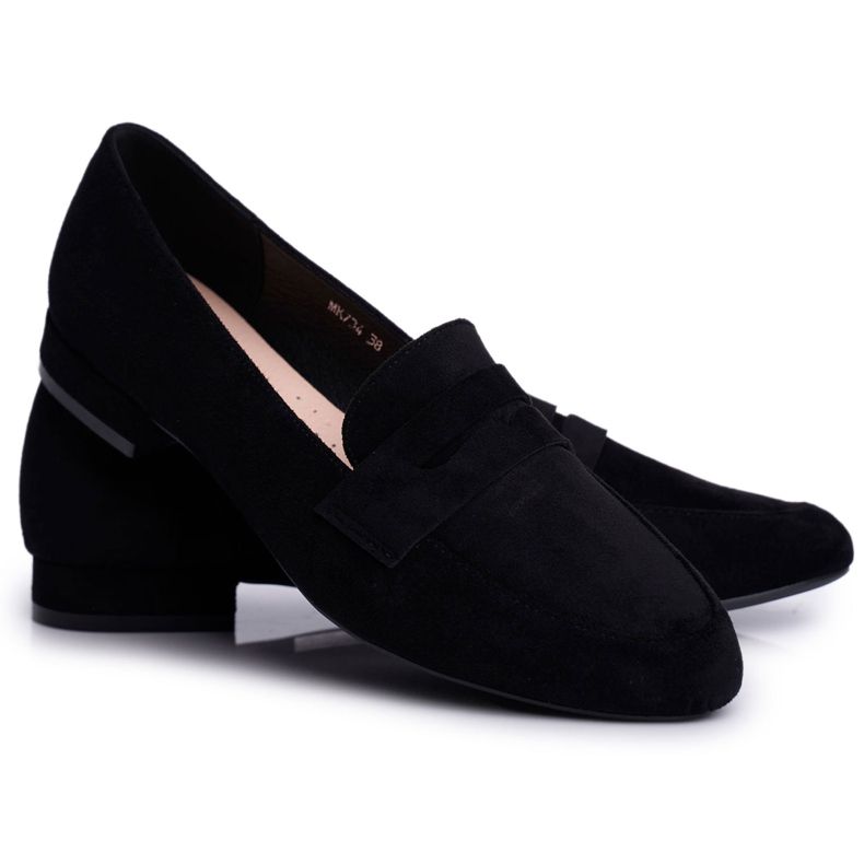 Damen Loafer Wildleder Sergio Leone MK734 Schwarz Nebbi