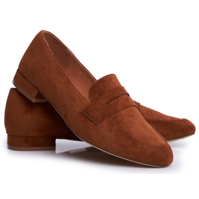 Damen Loafer Wildleder Sergio Leone MK734 Camel Nebbi braun