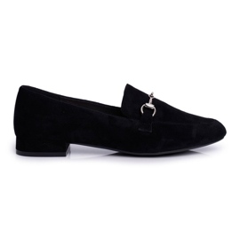 Damen Loafer Wildleder Sergio Leone MK733 Schwarz Febbi