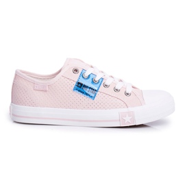 Damen Sneaker Big Star Openwork Rosa FF274033