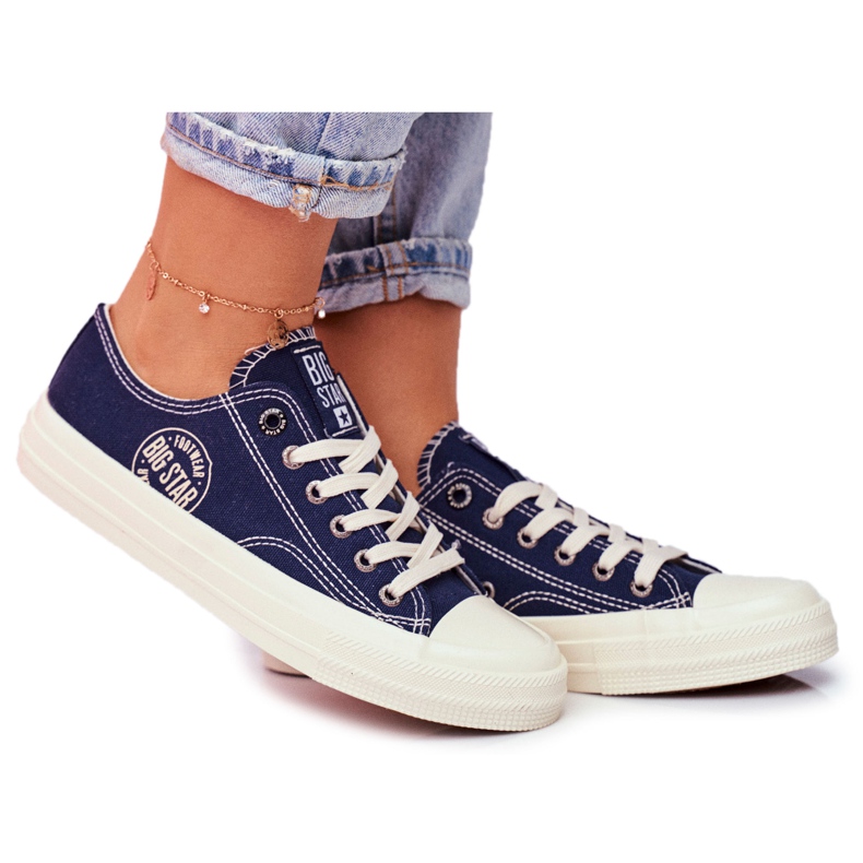 Damen Sneaker Big Star Marineblau FF274125 navy blau