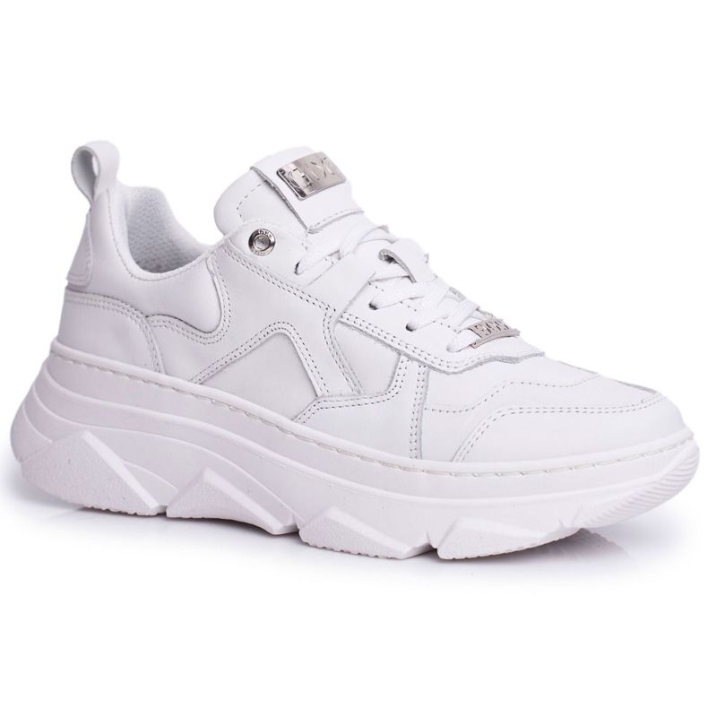 Damen Sport Lederschuhe GOE Weiß FF2N3018