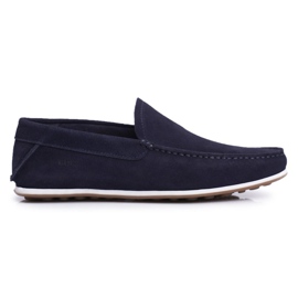 Herren Loafer GOE Navy Blue Nubuk FF1N3059 marineblau