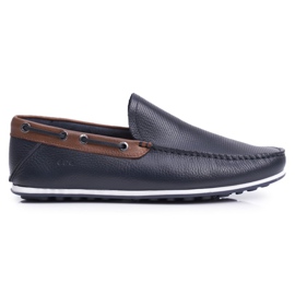 Herren Loafer GOE Marineblau Leder FF1N3051