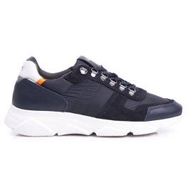 GOE Herren Sportschuhe Leder Marineblau FF1N3020
