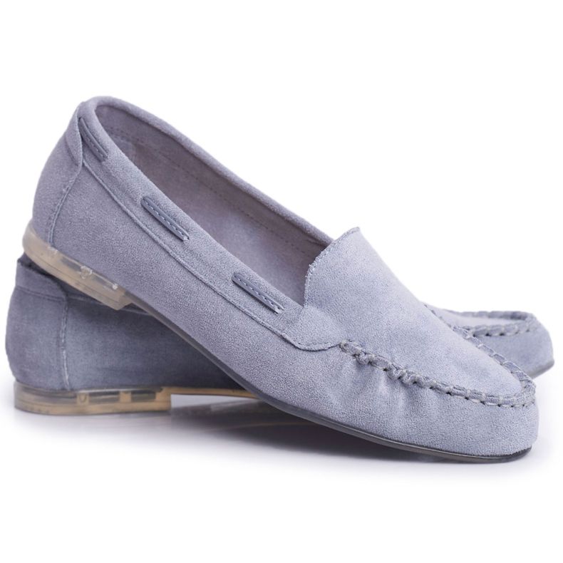 Damen Loafer Sergio Leone Wildleder Blau MK722