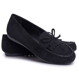 BUGO Damen Slipper Wildleder Schwarz Velucci