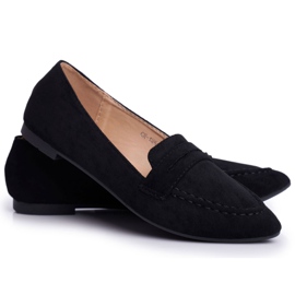 BUGO Damen Slipper Wildleder CH-1M6 Schwarz Laveria