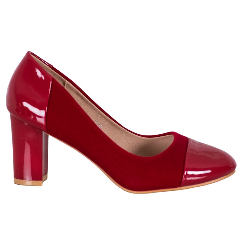 Weide Burgunder Pumps rot