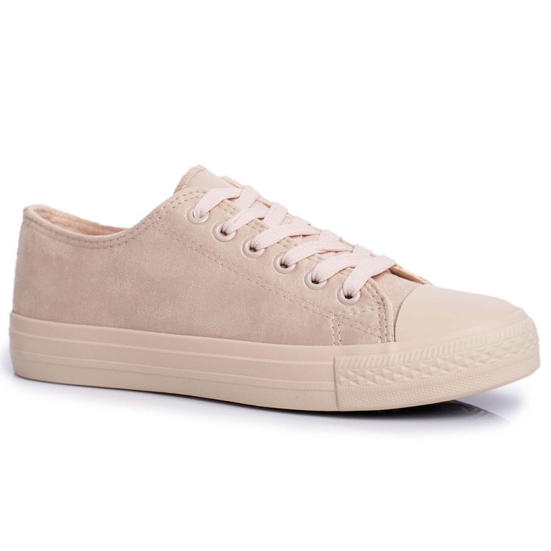 BUGO Beige El Paso Wildleder-Sneaker für Damen
