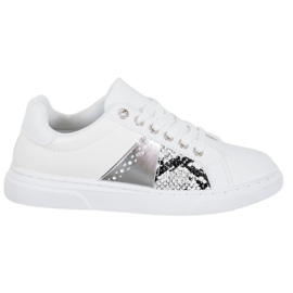 SHELOVET Bequeme weiße Turnschuhe