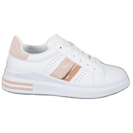 SHELOVET Stylische Sneaker weiß