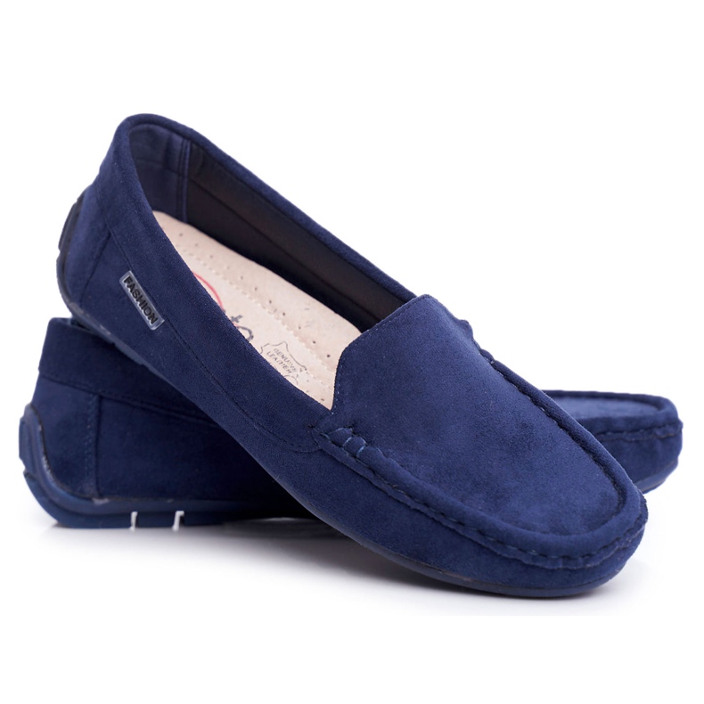 Loafer für Damen Marineblau Wildleder Morreno