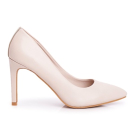 Vinceza Klassische Damen High Heels Beige Marinne
