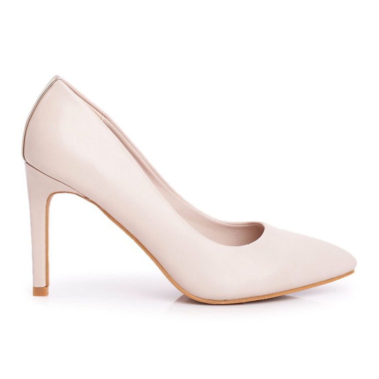 Vinceza Klassische Damen High Heels Beige Marinne